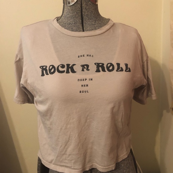 Vintage boho style rock n roll crop top - Picture 1 of 4